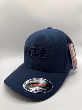 Ouray BP9 Technologies Indianapolis Flexfit Hat Navy S/M Performance NWT